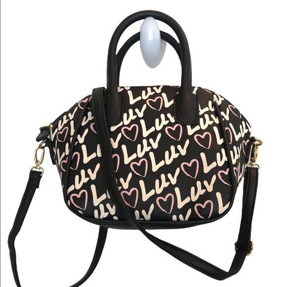 Betsey Johnson Luv handbag with cross body strap - Picture 2 of 8